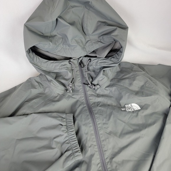 The North Face Antora Rain Hoodie Smoked Pearl Grey DryVent Jacket NF0A7QF3 XXL